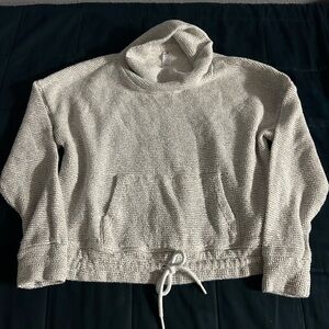 90 Degree by Reflex Bouclé Eva Cowl Neck Sweatshirt Medium Light Grey